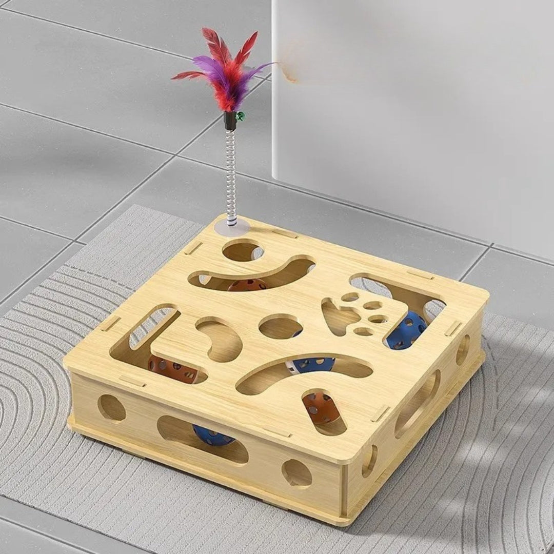 Interactive Hide & Seek Cat Puzzle Box Toy