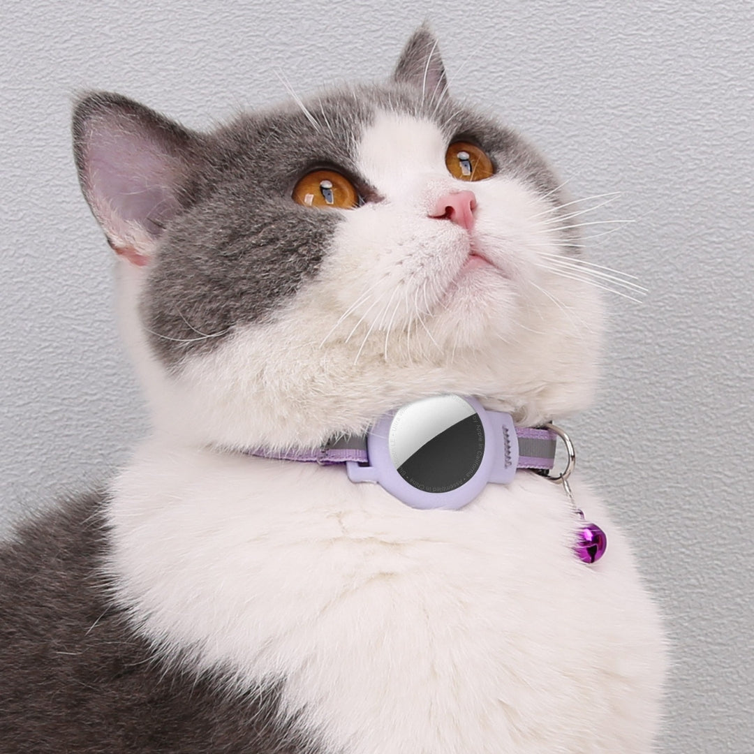 Cat Collar GPS Tracker Holder with Quick Release & Reflective Design