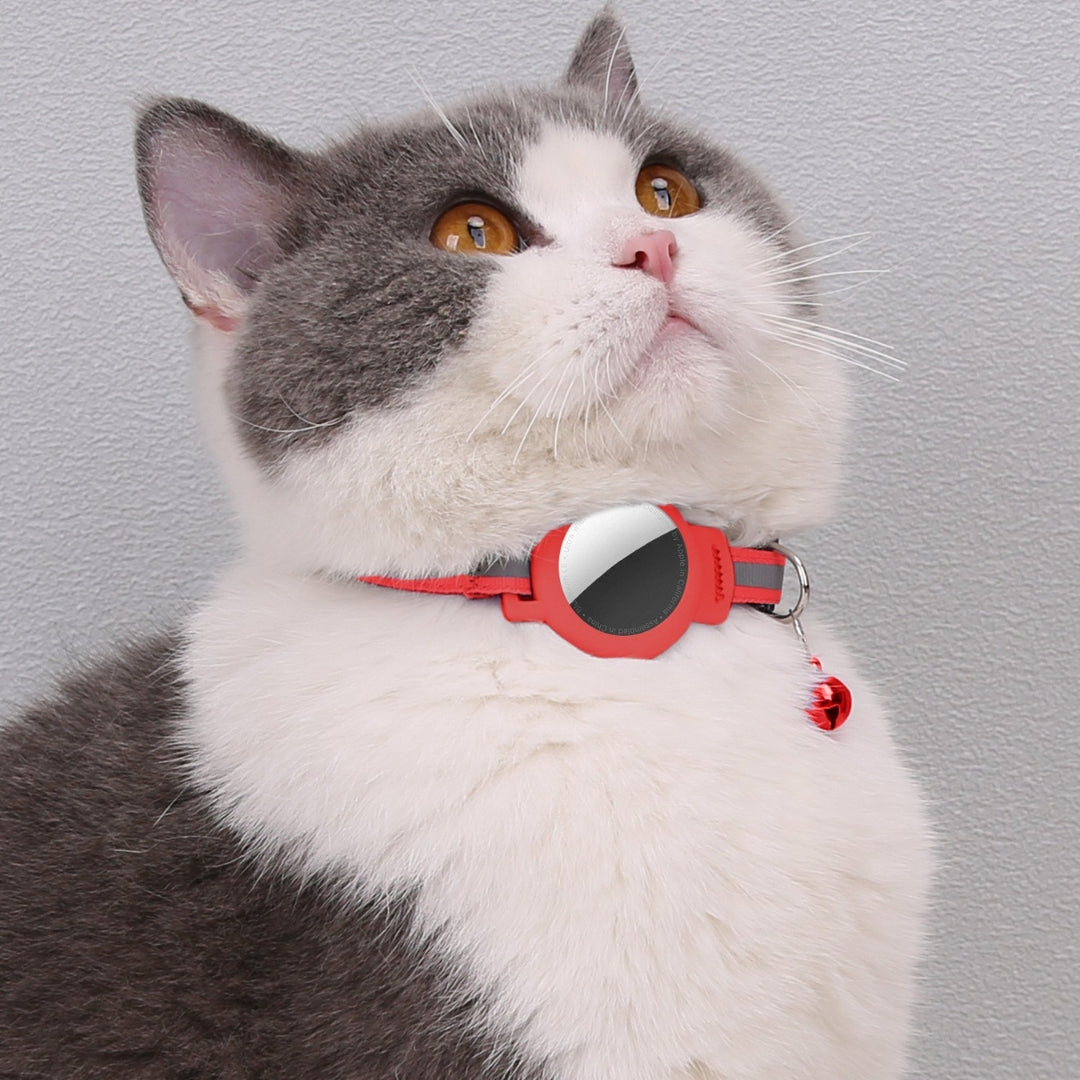 Cat Collar GPS Tracker Holder with Quick Release & Reflective Design