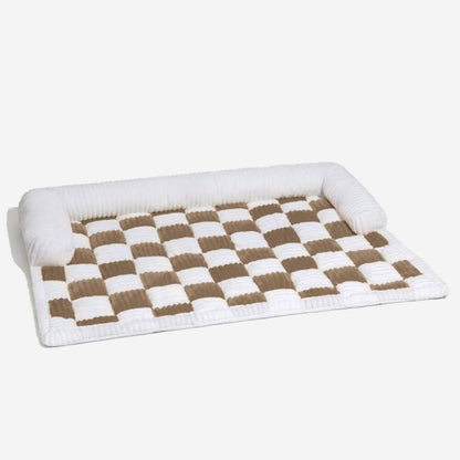 Cosy Plaid Dog Mat for Sofa & Floor - Anti-Slip Furniture Protector