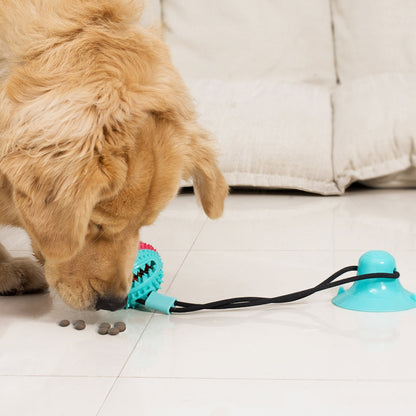 Suction Tug Dog Toy & Treat Dispenser Ball