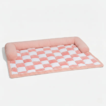 Cosy Plaid Dog Mat for Sofa & Floor - Anti-Slip Furniture Protector