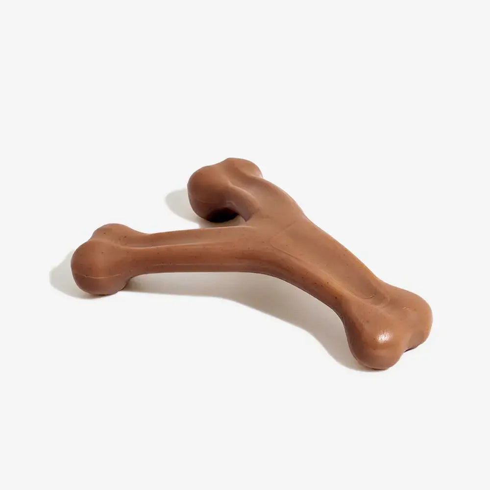 Bacon-Flavored Tough Dog Chew Toy for Teething | Dental Care