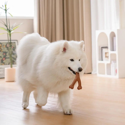 Bacon-Flavored Tough Dog Chew Toy for Teething | Dental Care