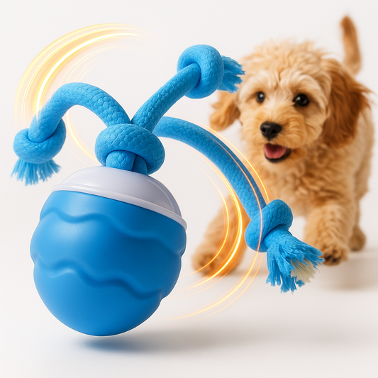 Interactive Dog Toy with Chew Ropes | Jumping Ball For Pups