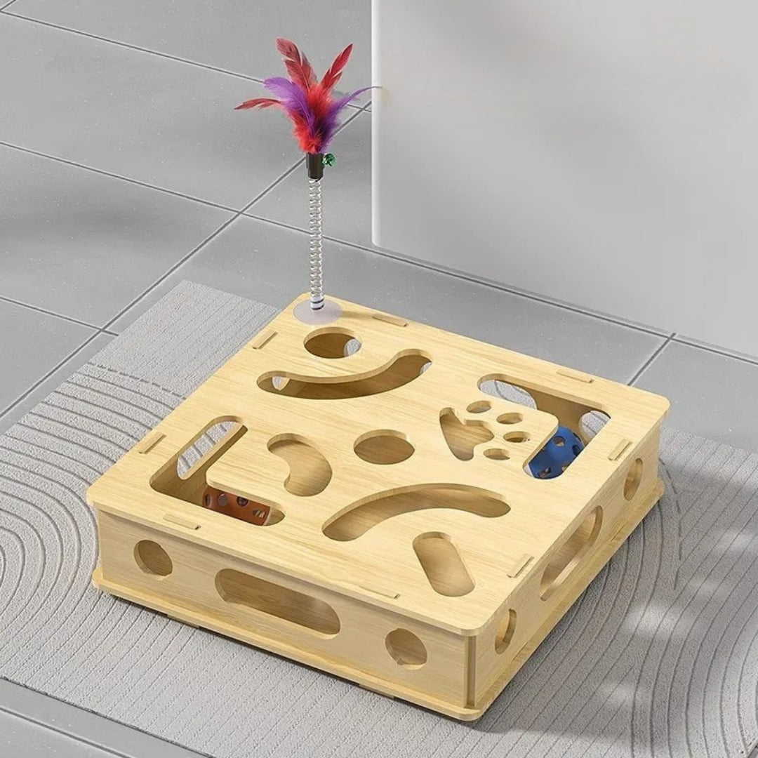 Interactive Hide & Seek Cat Puzzle Box Toy