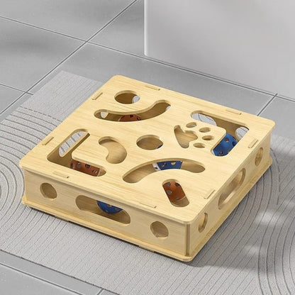 Interactive Hide & Seek Cat Puzzle Box Toy