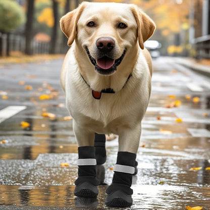 Waterproof Reflective Anti-Slip Dog Boots for Winter Walks