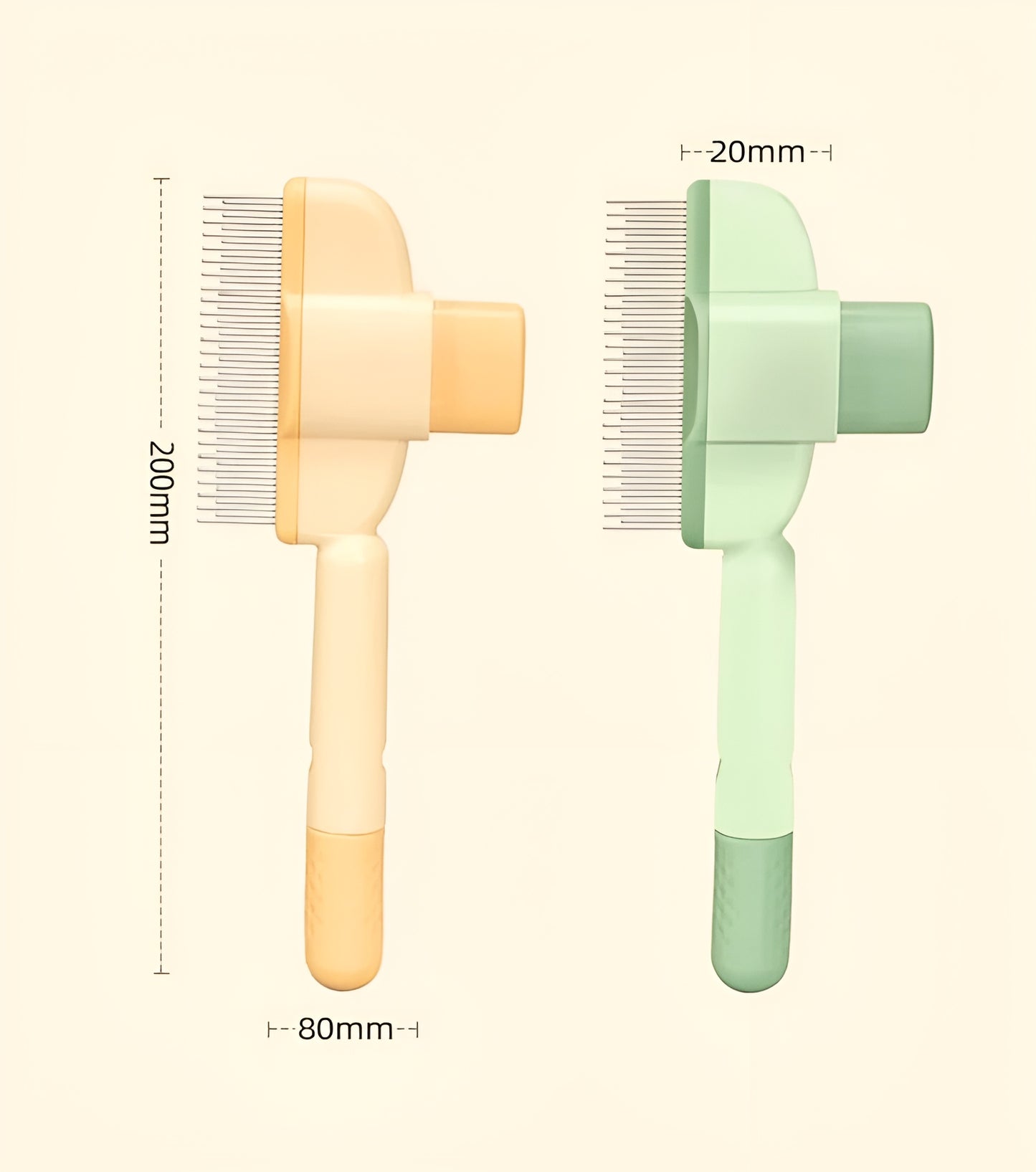 Self-Cleaning Pet Grooming Brush | Cat & Dog Hair Remover