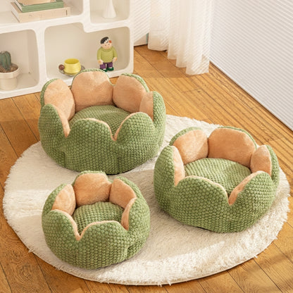 Fully Enclosed Nesting Bed - Cosy Plush Cat Cave Bed