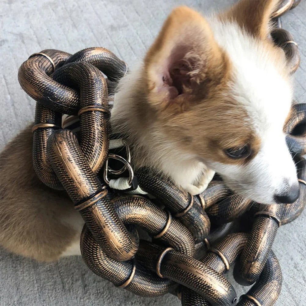 Funny Oversized Chain Lightweight Plastic Dog Leash