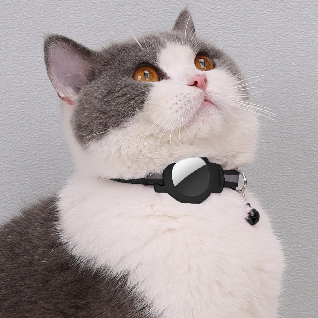Cat Collar GPS Tracker Holder with Quick Release & Reflective Design