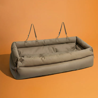Luxury Faux Leather Dog Car Seat Booster Bed - City Rover