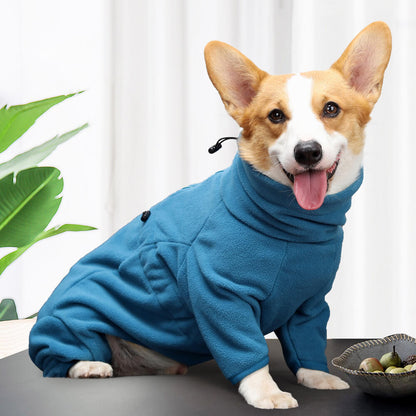 Fleece Dog Suit | Full Body Winter Jumpsuit for Cold Weather