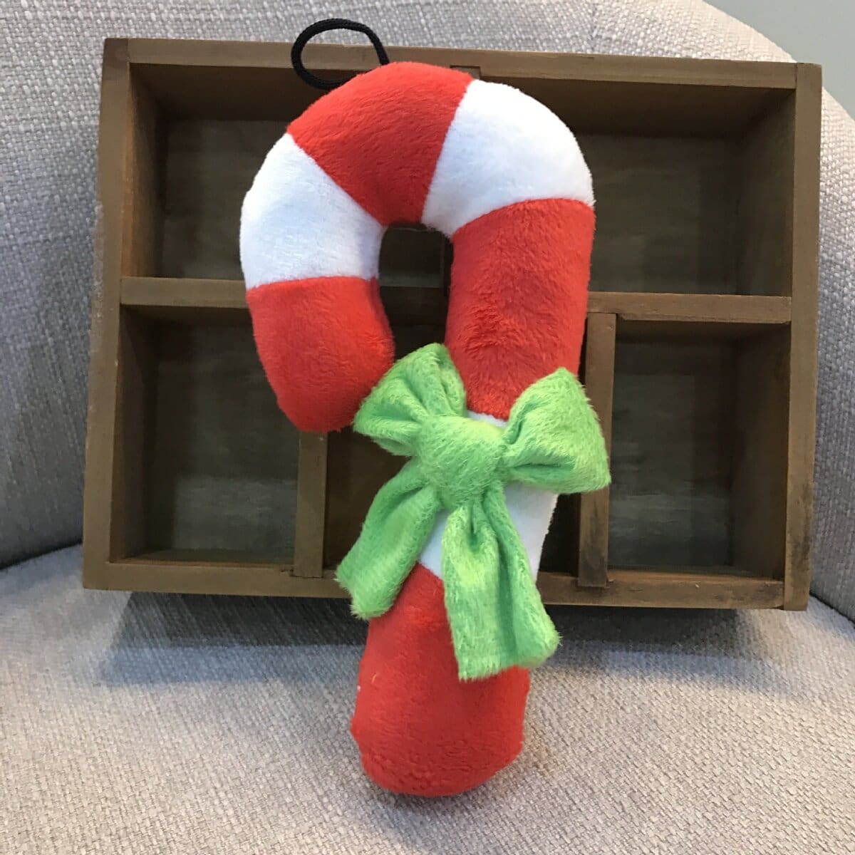 Christmas Candy Cane Squeaky Dog Toy | Soft Plush Holiday Chew Toy