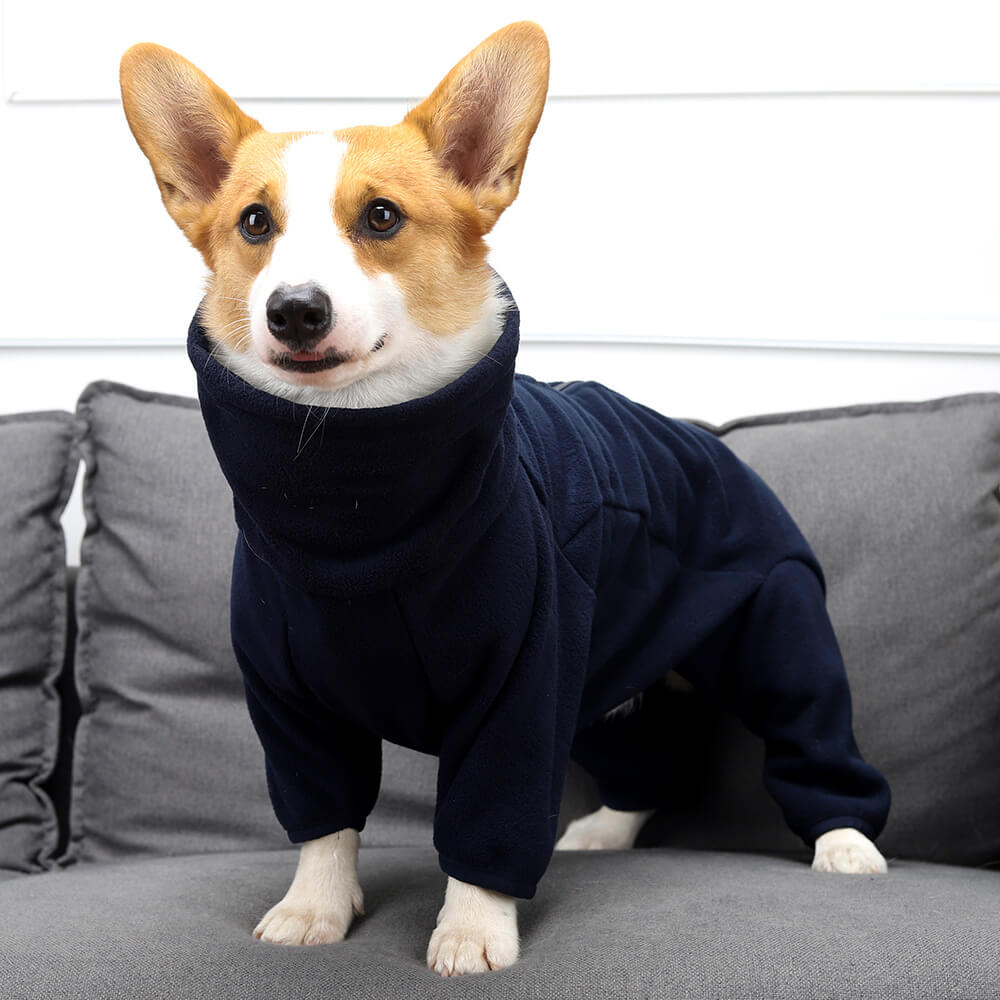 Fleece Dog Suit | Full Body Winter Jumpsuit for Cold Weather