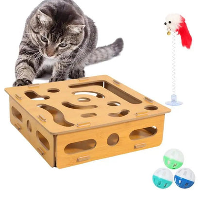 Interactive Hide & Seek Cat Puzzle Box Toy