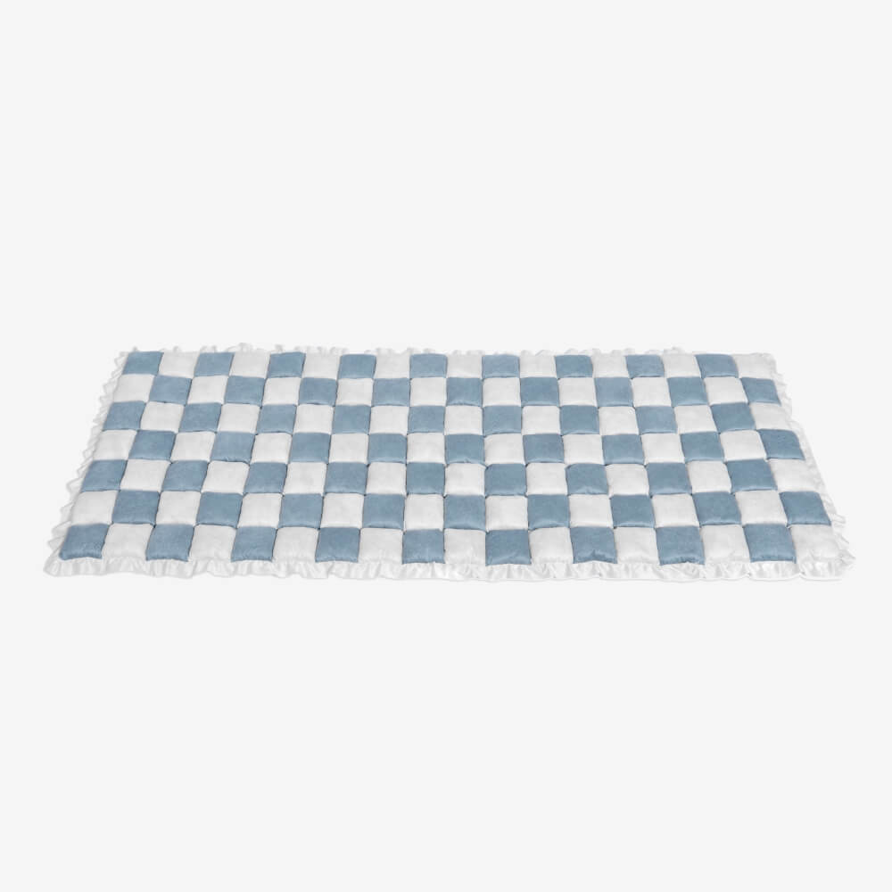 Padded Plaid Pet Dog Mat Bed Sofa Cover - Anti-Slip Comfort Couch Protector