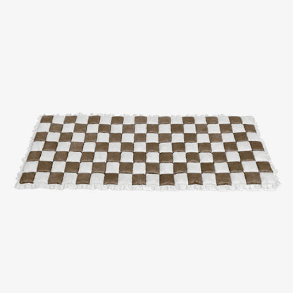 Padded Plaid Pet Dog Mat Bed Sofa Cover - Anti-Slip Comfort Couch Protector