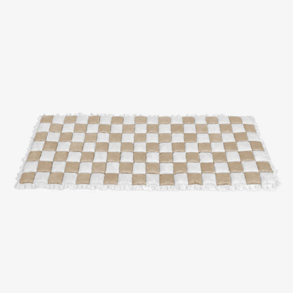 Padded Plaid Pet Dog Mat Bed Sofa Cover - Anti-Slip Comfort Couch Protector