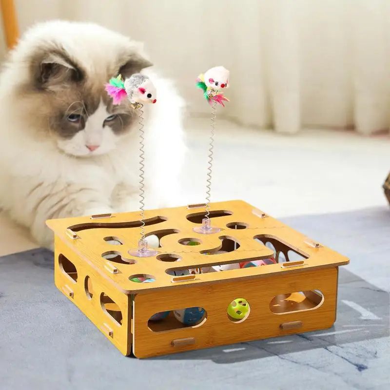 Interactive Hide & Seek Cat Puzzle Box Toy