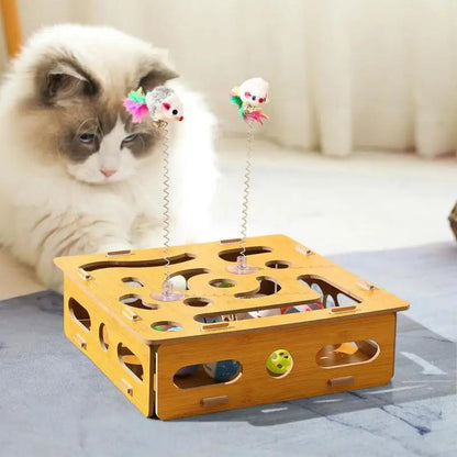 Interactive Hide & Seek Cat Puzzle Box Toy