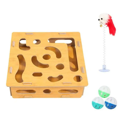 Interactive Hide & Seek Cat Puzzle Box Toy