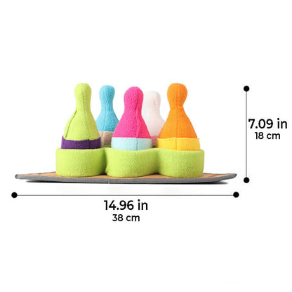 Interactive Bowling Puzzle Dog Enrichment Treat Toy