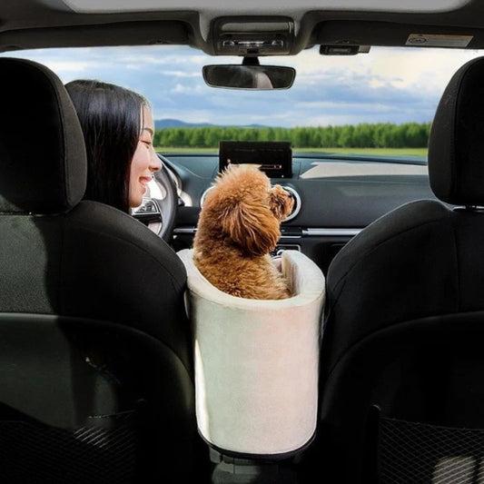 Pet Car Armrest Comfortable Seat for Small Dogs & Cats