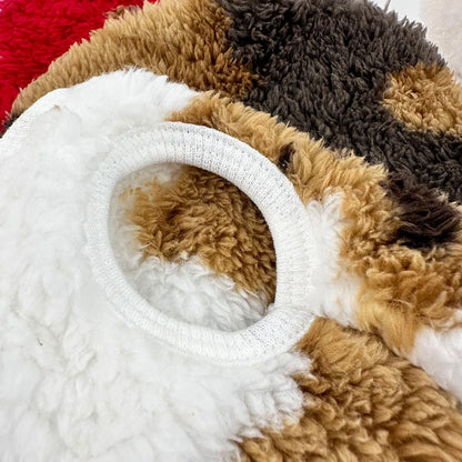 Warm Teddy Bear Print Fleece Dog Jumper