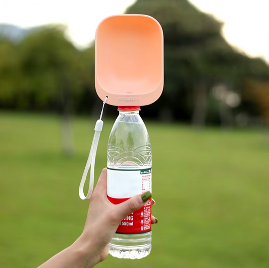 Portable Dog Water Bottle Cap Dispenser