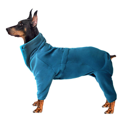 Fleece Dog Suit | Full Body Winter Jumpsuit for Cold Weather