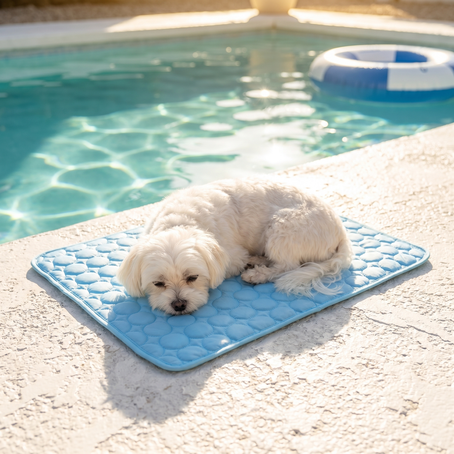 Self-Cooling Dog Mat - Gel-Free Washable Summer Mat for Dogs & Cats