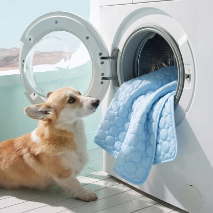 Self-Cooling Dog Mat - Gel-Free Washable Summer Mat for Dogs & Cats