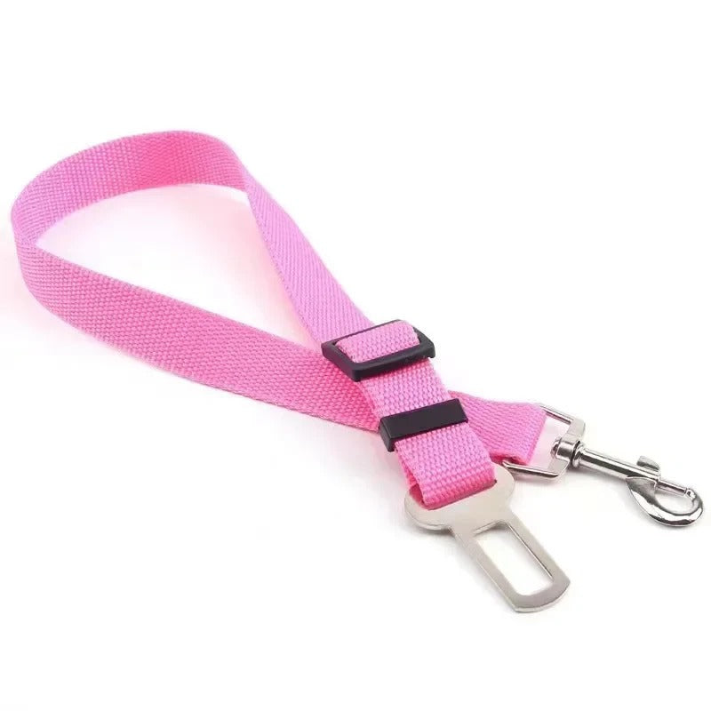 Adjustable Pet Dog Harness Clip Car Seat Belt