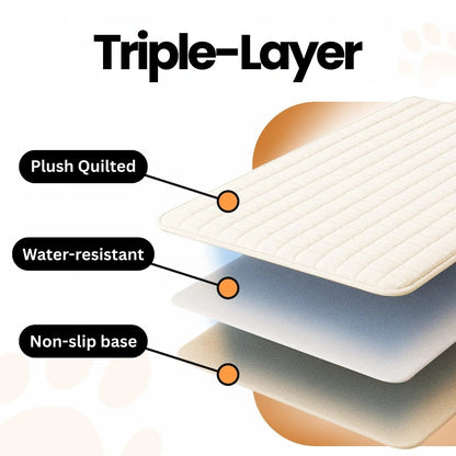 Non-Slip Pet Sofa Cover - Washable Plush Couch Protector for Dogs & Cats