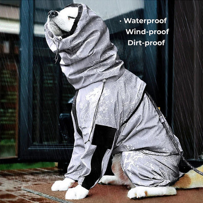 Reflective Dog Jacket | Waterproof Rain Suit