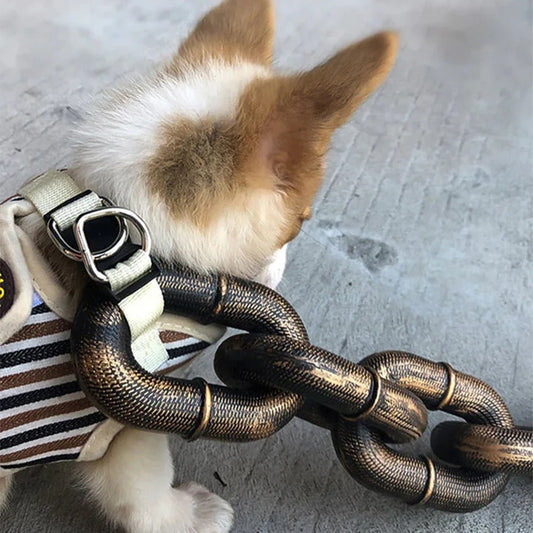 Funny Oversized Chain Lightweight Plastic Dog Leash